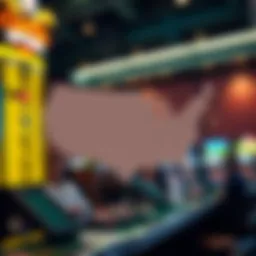 A map highlighting states with legalized sports betting