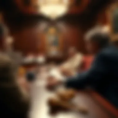 Courtroom scene related to poker legislation