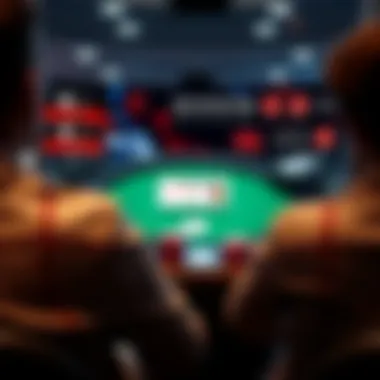 Overview of online poker platform interface