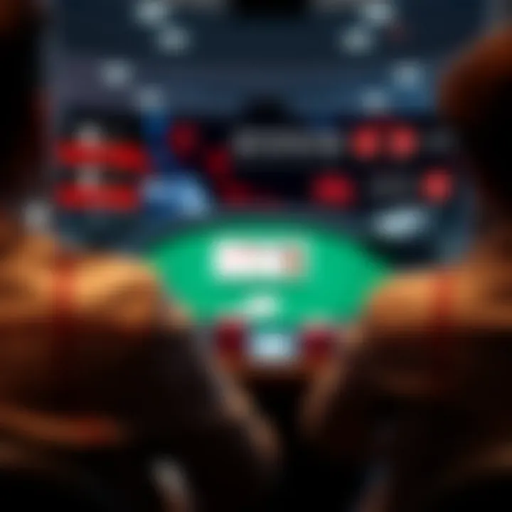 Overview of online poker platform interface