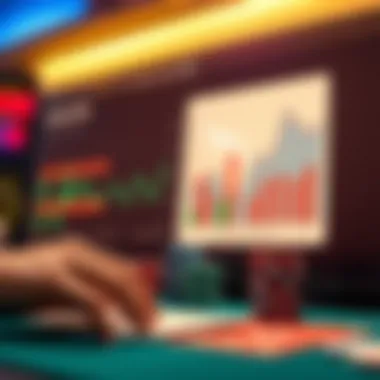 Trends in online poker represented by charts