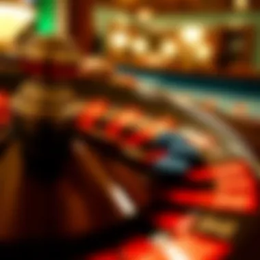 Roulette wheel spinning with chips placed strategically