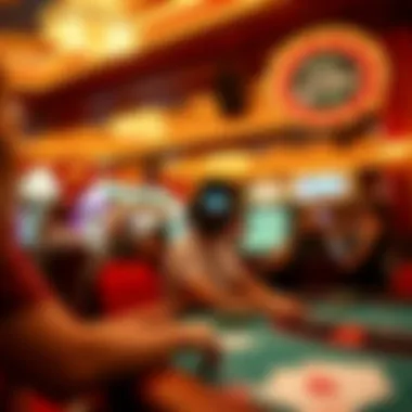 A vibrant casino scene reflecting the energetic theme of the game.