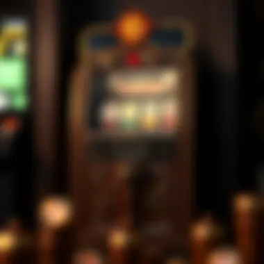 Vintage Slot Machine Design A vintage slot machine showcasing intricate design